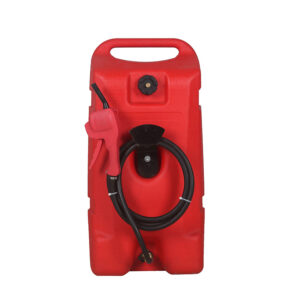 53L Marine Boat Fuel Transfer Tank Caddy on Wheels (With 12V Pump)